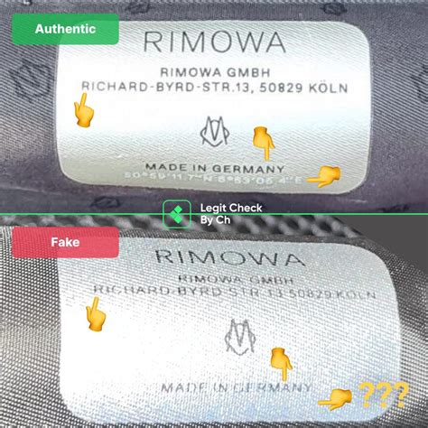 how to know if rimowa is fake